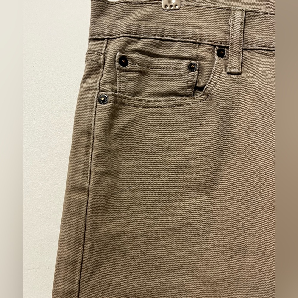 LEVI’S 501 Original Fit Twill Mens Jeans 34x32 Straight Leg Tan - Picture 4 of 12